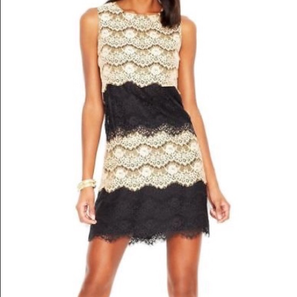jessica simpson black lace dress